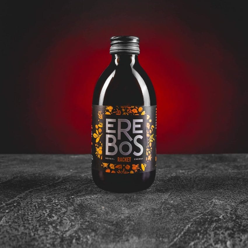 Erebos gyógynövény ital kratom világ koffein természetes energia eredeti racket