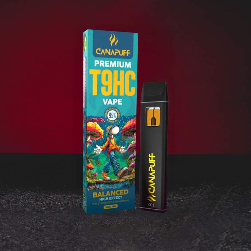 T9HC Vape 95% 1 ml Extreemly, egyszer használatos vape magas T9HC kannabinoid-tartalommal, intenzív eufórikus és stimuláló profil, édes trópusi és citrusos aroma, erőteljes és hosszan tartó kannabisz élmény, Kratom World eladás balanced