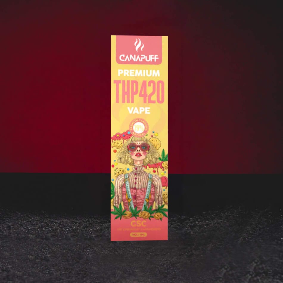 THP420 Vape Pen 79% 1ml Dosi Kush – intenzív vape diesel tónusokkal, citrommázzal, fekete borssal és skunk karakterrel
