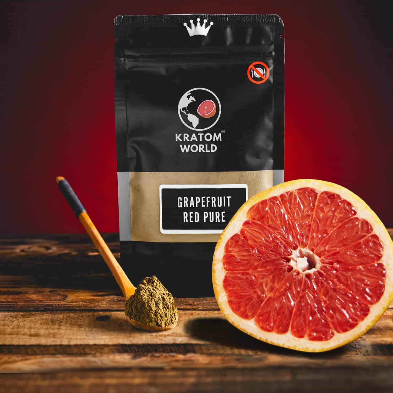 Kratom World Grapefruit Red tiszta ízű gyümölcsös Kratom Red grapefruit grapefruit
