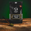 Kratom World Green kratom levelek zúzott zöld egy kanállal