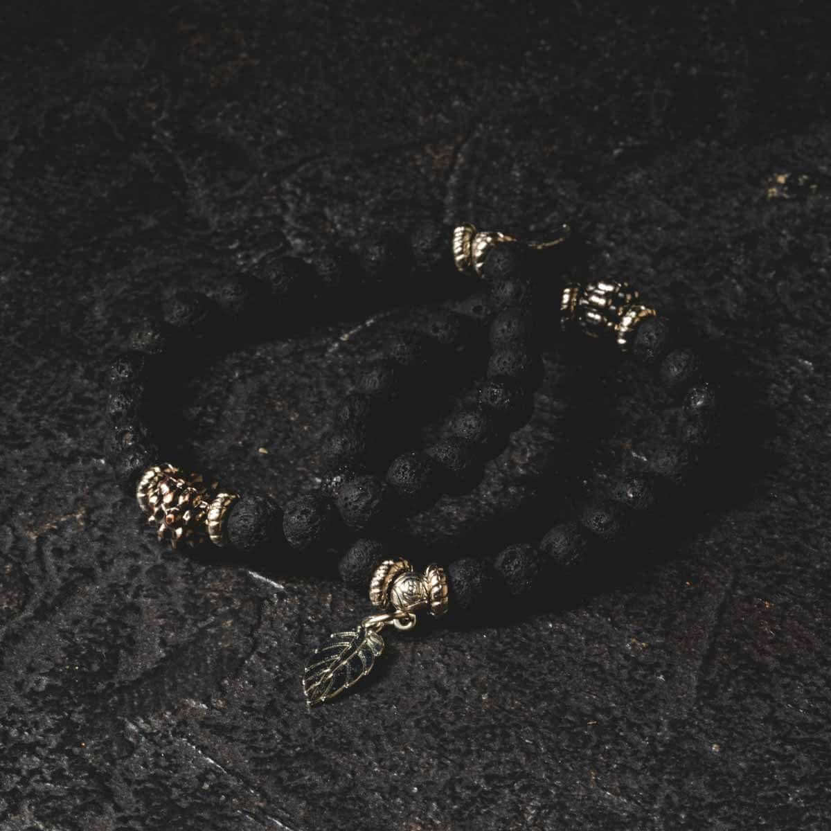 Kratom világ karkötő Bali láva kövek Kratom levél és Kratom mag Kratom akció Prága női és férfi karkötő pároknak Karkötők férfi és női